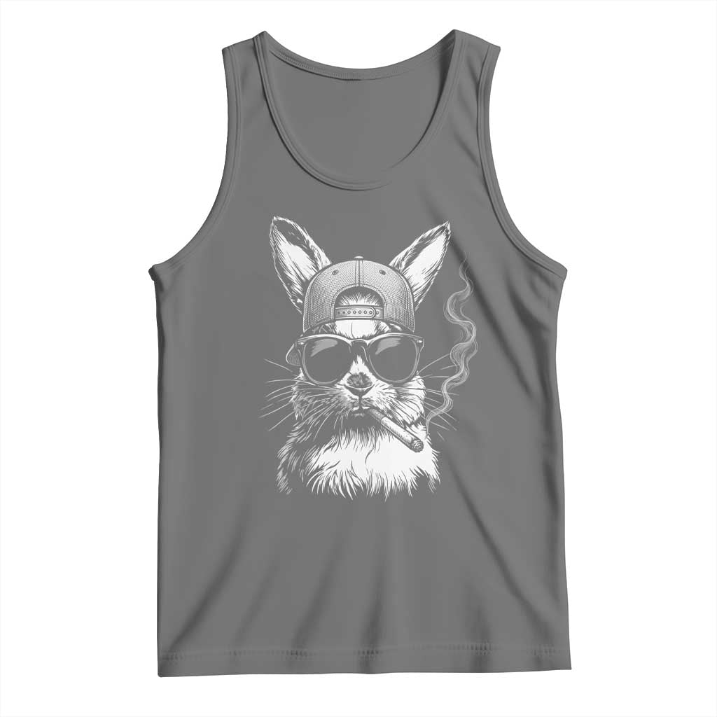 Funny Easter Bunny Smoking Meme Tank Top
