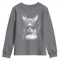 Funny Easter Bunny Smoking Meme Youth Sweatshirt