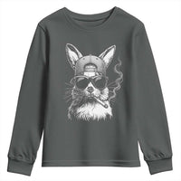Funny Easter Bunny Smoking Meme Youth Sweatshirt