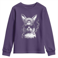 Funny Easter Bunny Smoking Meme Youth Sweatshirt