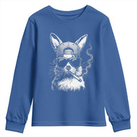 Funny Easter Bunny Smoking Meme Youth Sweatshirt