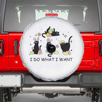 Funny Easter Black Cat Spare Tire Cover I Do What I Want
