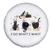 Funny Easter Black Cat Spare Tire Cover I Do What I Want