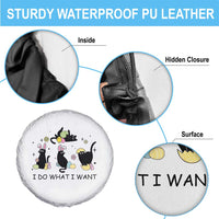 Funny Easter Black Cat Spare Tire Cover I Do What I Want