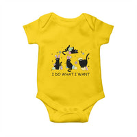Funny Easter Black Cat Baby Onesie I Do What I Want