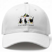 Funny Easter Black Cat Baseball Cap I Do What I Want