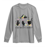 Funny Easter Black Cat Long Sleeve Shirt I Do What I Want