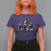 Funny Easter Black Cat T Shirt For Women I Do What I Want