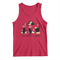Funny Easter Black Cat Tank Top I Do What I Want