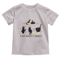 Funny Easter Black Cat Toddler T Shirt I Do What I Want