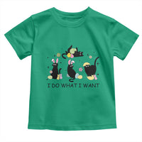 Funny Easter Black Cat Toddler T Shirt I Do What I Want