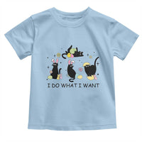 Funny Easter Black Cat Toddler T Shirt I Do What I Want