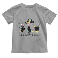 Funny Easter Black Cat Toddler T Shirt I Do What I Want