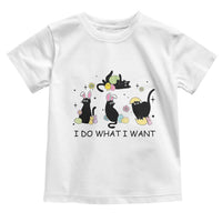 Funny Easter Black Cat Toddler T Shirt I Do What I Want