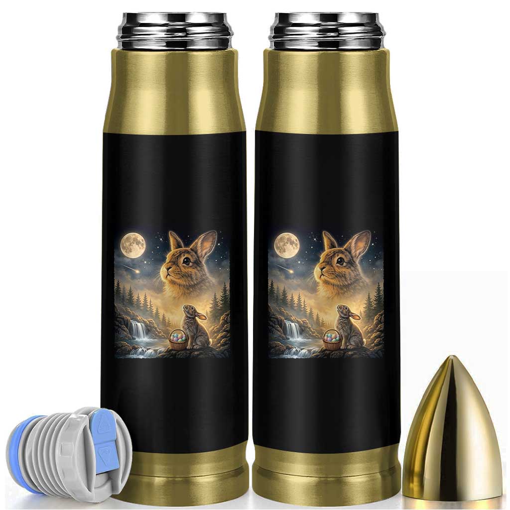 Easter Bunny Howling to the Moon Vintage Bullet Tumbler