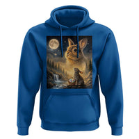 Easter Bunny Howling to the Moon Vintage Hoodie