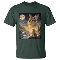 Easter Bunny Howling to the Moon Vintage T Shirt