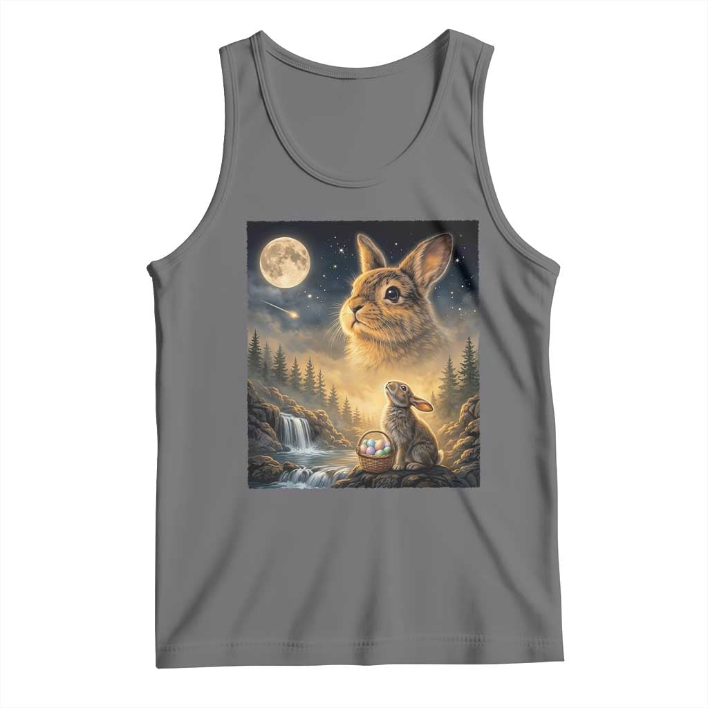 Easter Bunny Howling to the Moon Vintage Tank Top