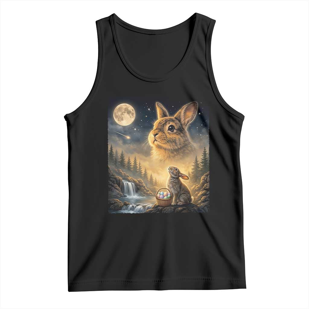 Easter Bunny Howling to the Moon Vintage Tank Top