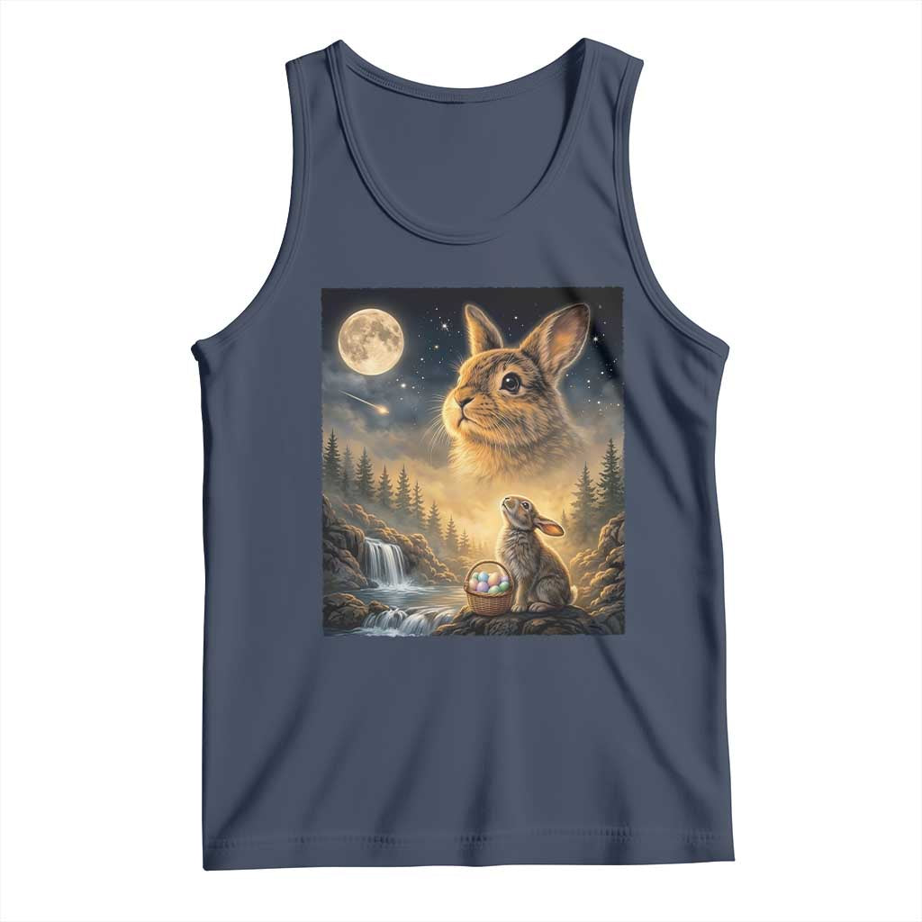 Easter Bunny Howling to the Moon Vintage Tank Top