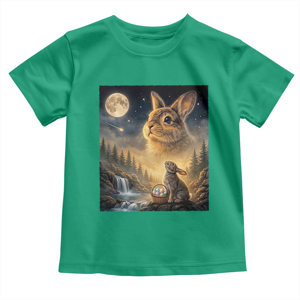 Easter Bunny Howling to the Moon Vintage Toddler T Shirt