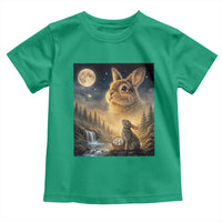 Easter Bunny Howling to the Moon Vintage Toddler T Shirt