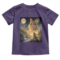 Easter Bunny Howling to the Moon Vintage Toddler T Shirt