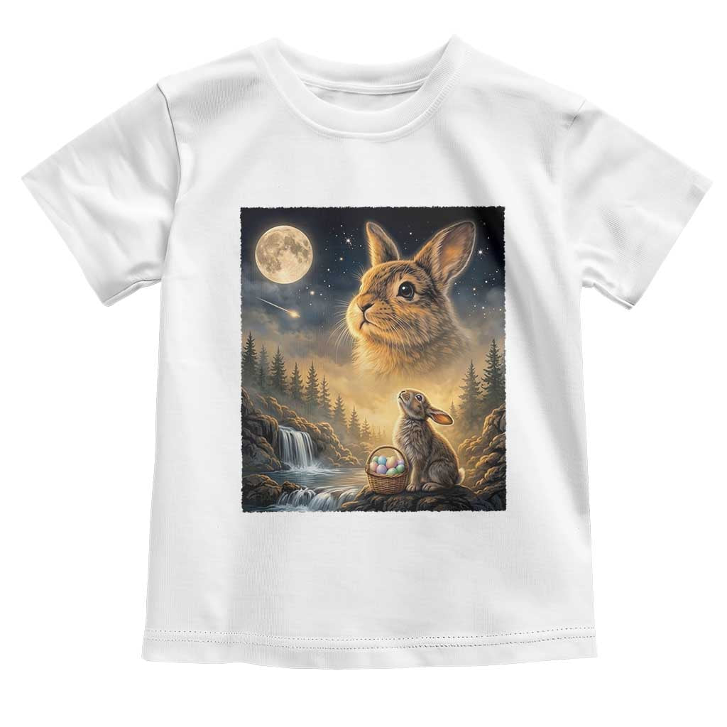 Easter Bunny Howling to the Moon Vintage Toddler T Shirt