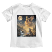 Easter Bunny Howling to the Moon Vintage Toddler T Shirt