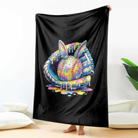 Baseball Easter Throw Blanket Drip Ice Cream Sprinkles Baseball Glove