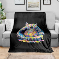 Baseball Easter Throw Blanket Drip Ice Cream Sprinkles Baseball Glove