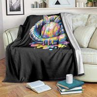 Baseball Easter Throw Blanket Drip Ice Cream Sprinkles Baseball Glove