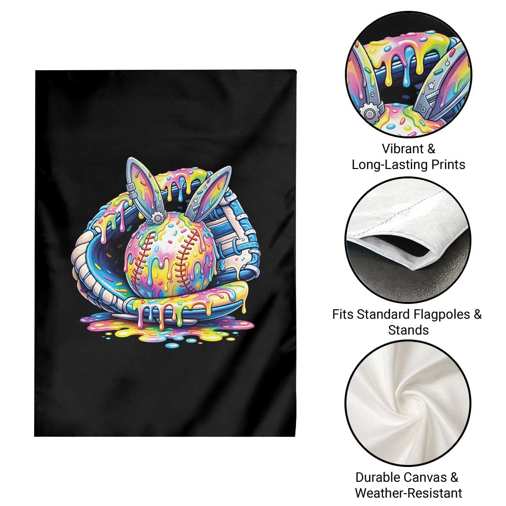 Baseball Easter Garden Flag Drip Ice Cream Sprinkles Baseball Glove