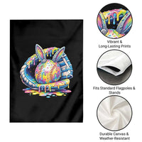 Baseball Easter Garden Flag Drip Ice Cream Sprinkles Baseball Glove