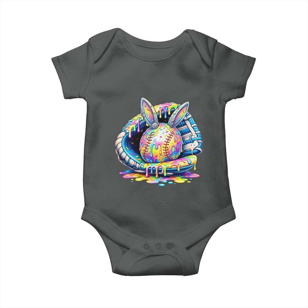 Baseball Easter Baby Onesie Drip Ice Cream Sprinkles Baseball Glove
