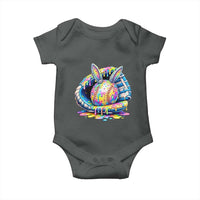Baseball Easter Baby Onesie Drip Ice Cream Sprinkles Baseball Glove