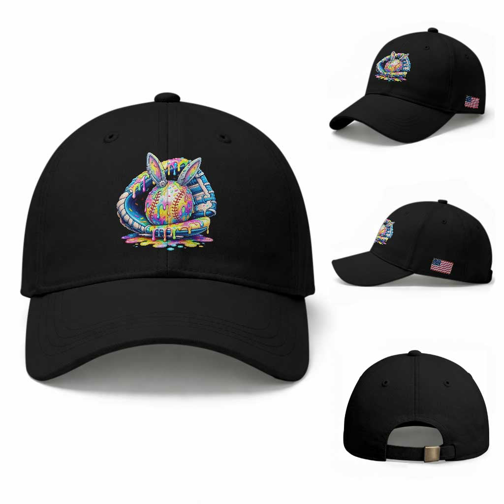 Baseball Easter Baseball Cap Drip Ice Cream Sprinkles Baseball Glove