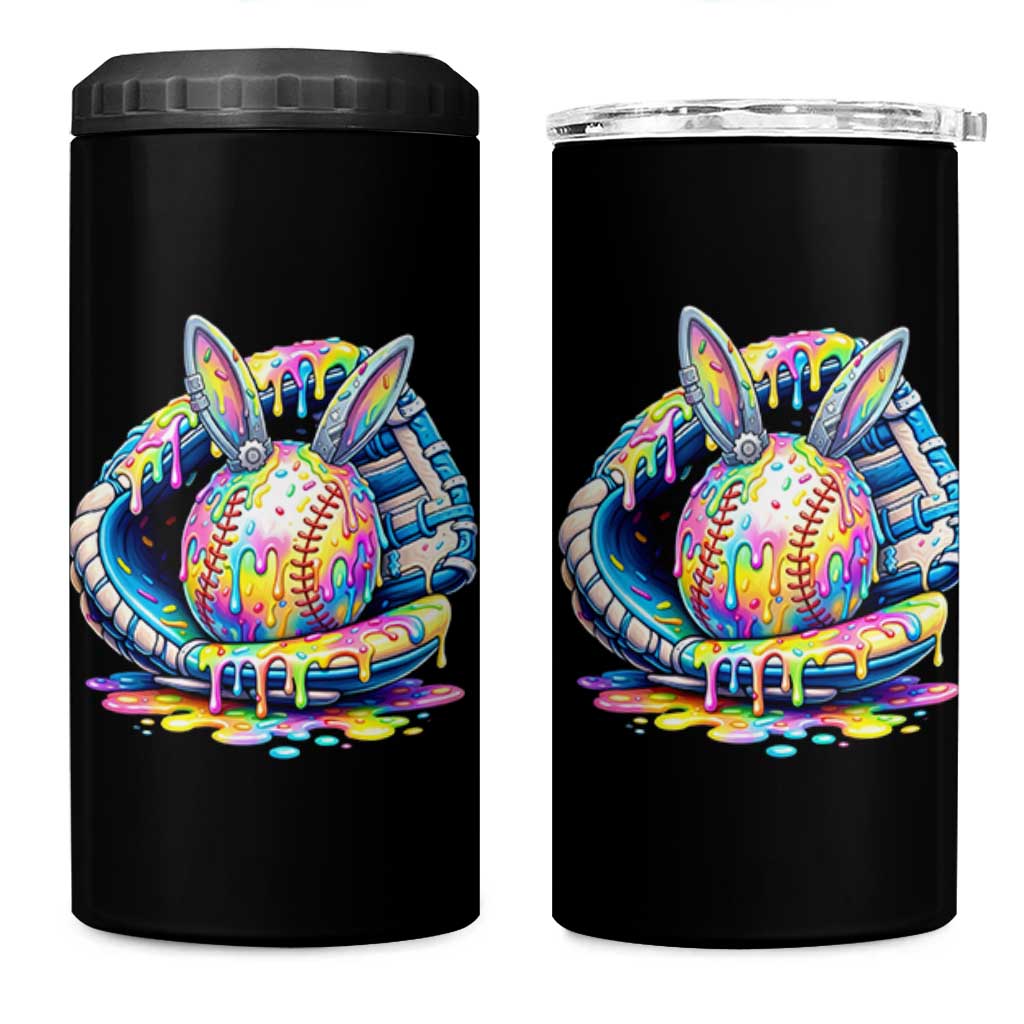 Baseball Easter 4 in 1 Can Cooler Tumbler Drip Ice Cream Sprinkles Baseball Glove
