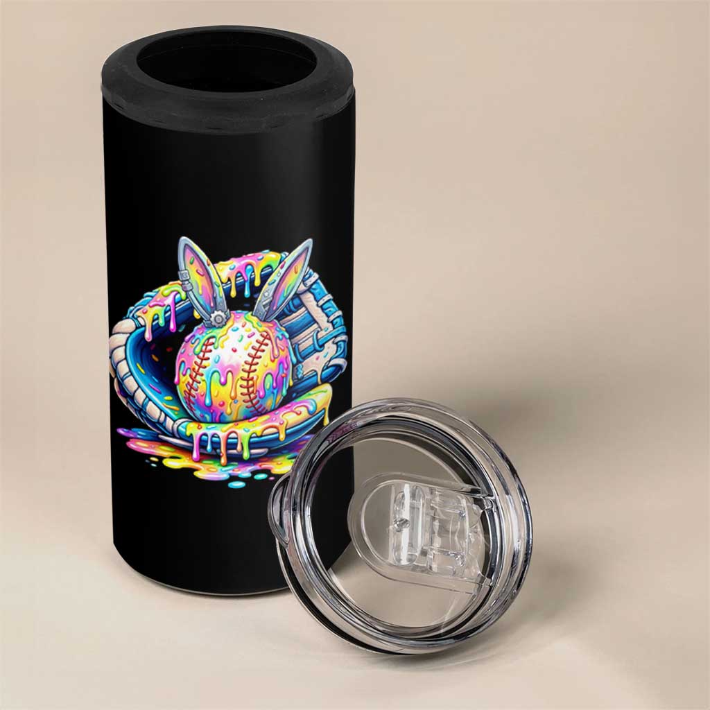 Baseball Easter 4 in 1 Can Cooler Tumbler Drip Ice Cream Sprinkles Baseball Glove