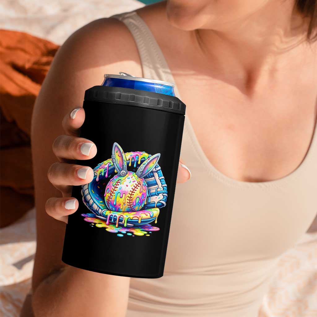 Baseball Easter 4 in 1 Can Cooler Tumbler Drip Ice Cream Sprinkles Baseball Glove