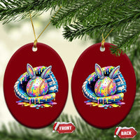 Baseball Easter Ceramic Ornament Drip Ice Cream Sprinkles Baseball Glove
