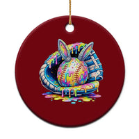 Baseball Easter Ceramic Ornament Drip Ice Cream Sprinkles Baseball Glove