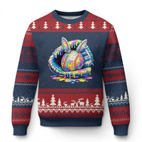 Baseball Easter Ugly Christmas Sweater Drip Ice Cream Sprinkles Baseball Glove