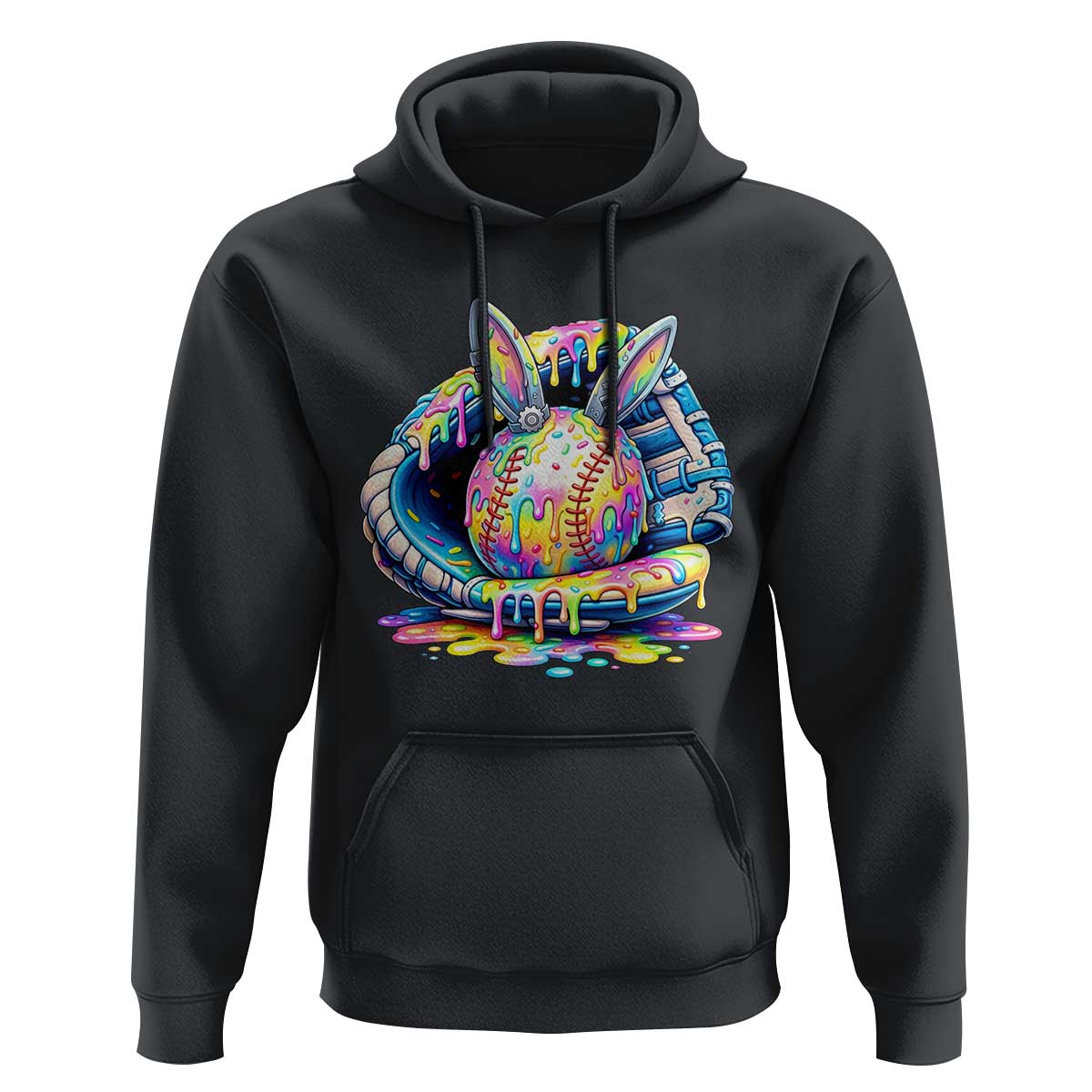 Baseball Easter Hoodie Drip Ice Cream Sprinkles Baseball Glove