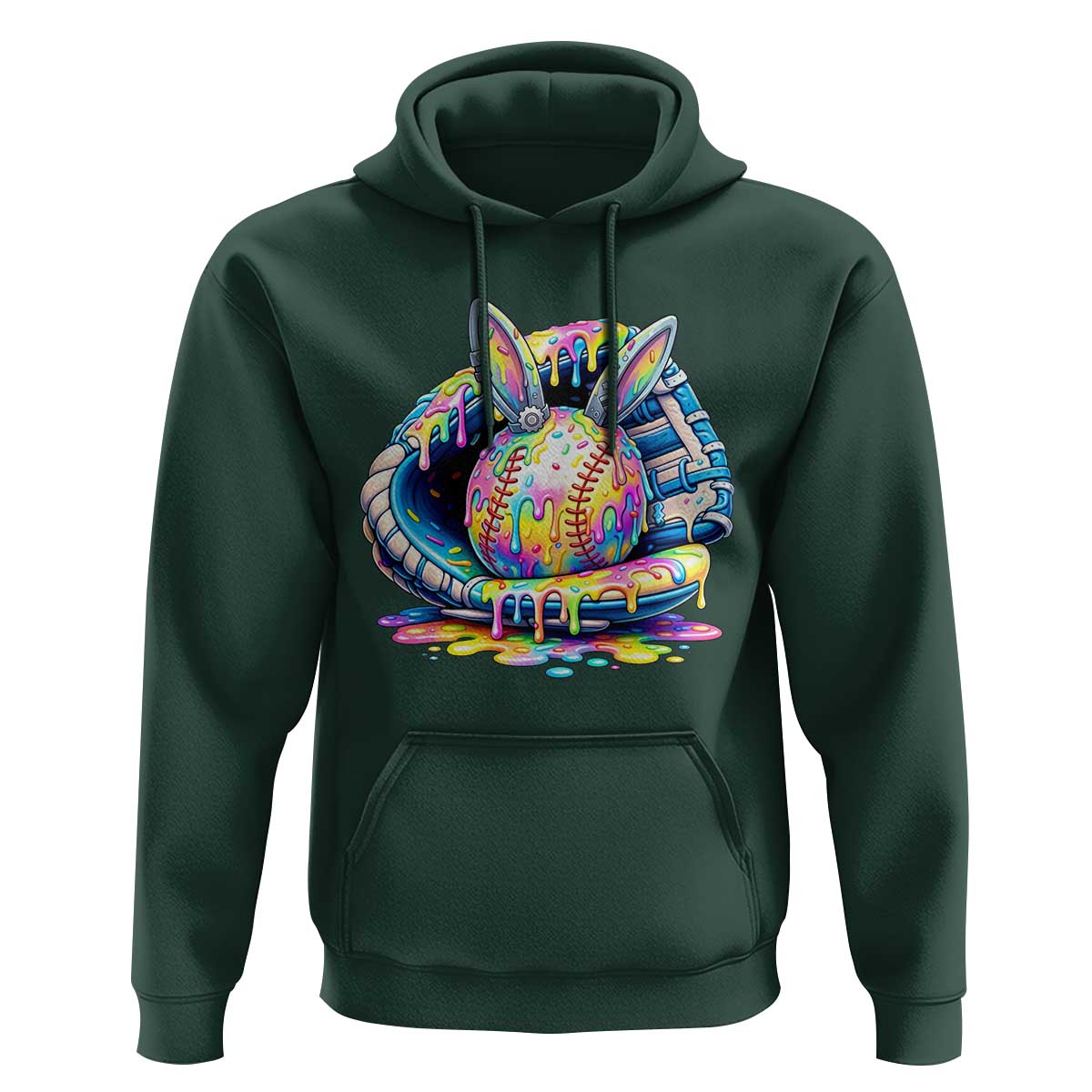 Baseball Easter Hoodie Drip Ice Cream Sprinkles Baseball Glove