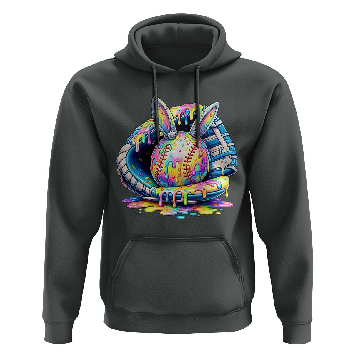 Baseball Easter Hoodie Drip Ice Cream Sprinkles Baseball Glove