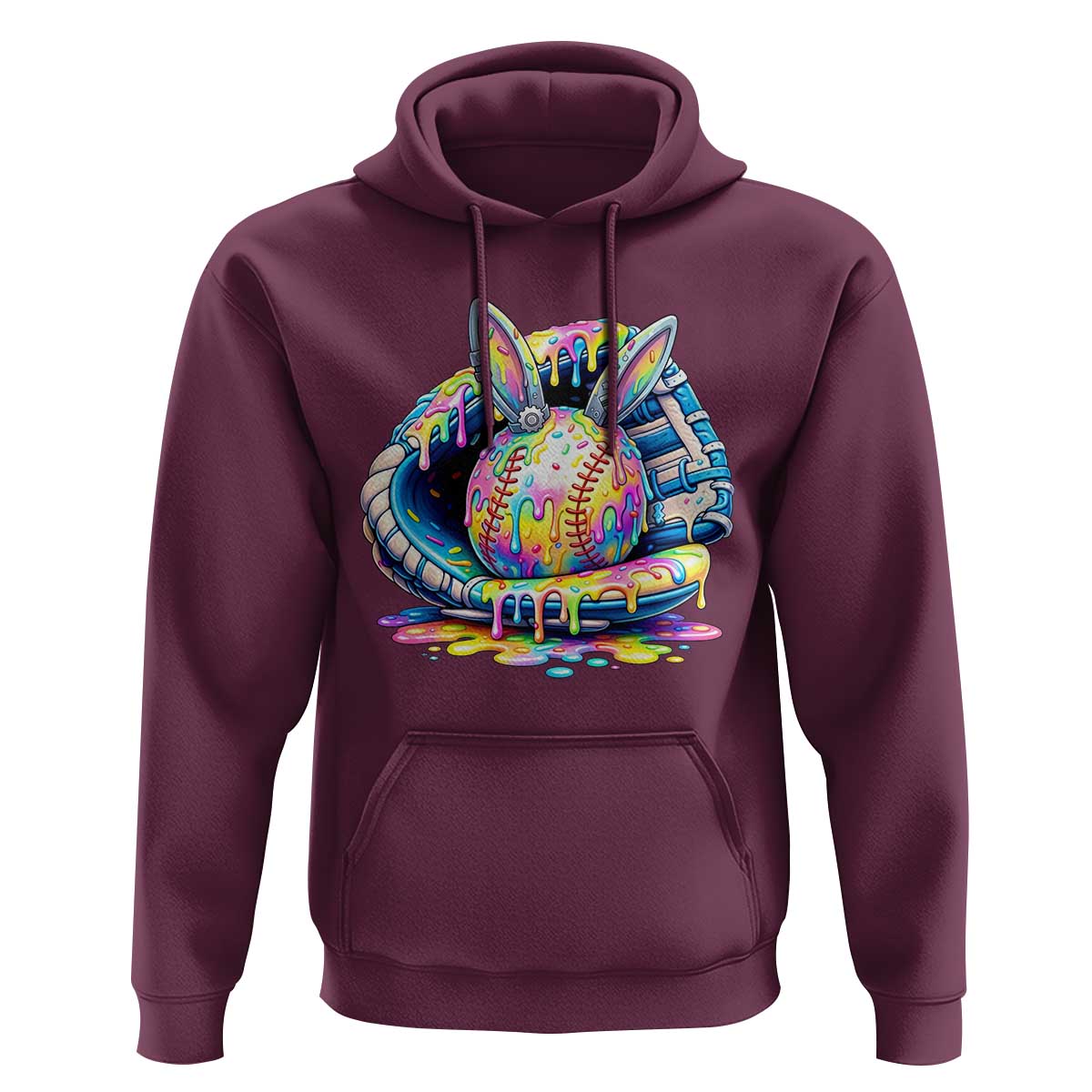 Baseball Easter Hoodie Drip Ice Cream Sprinkles Baseball Glove