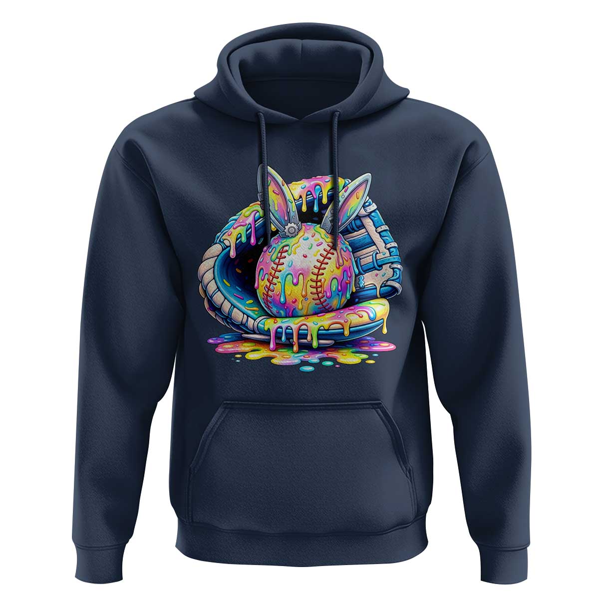 Baseball Easter Hoodie Drip Ice Cream Sprinkles Baseball Glove