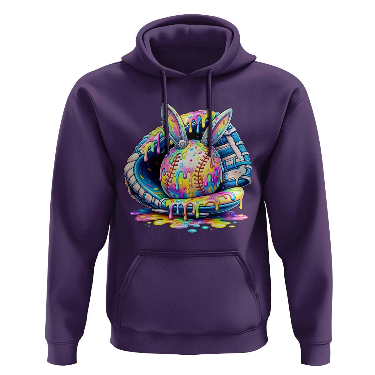 Baseball Easter Hoodie Drip Ice Cream Sprinkles Baseball Glove