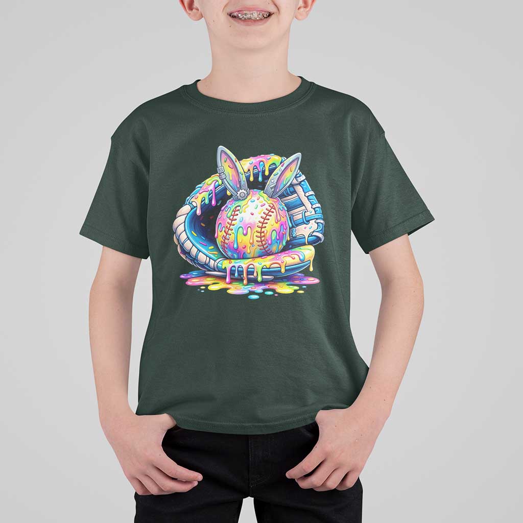Baseball Easter T Shirt For Kid Drip Ice Cream Sprinkles Baseball Glove